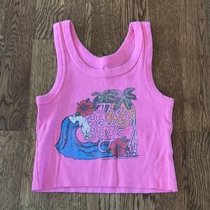Rowdy Sprout Girl’s Pink The Beach Boy’s Tank Top Size 6